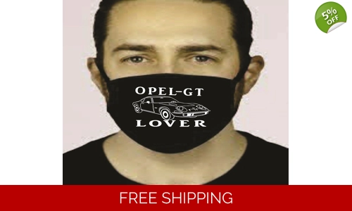 Opel GT Lover Face Mask Cotton Washeable Social Distancing stop the spread